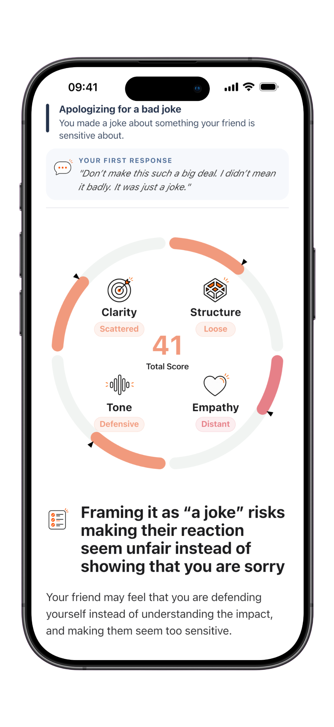 Step 2: See how your message may come across